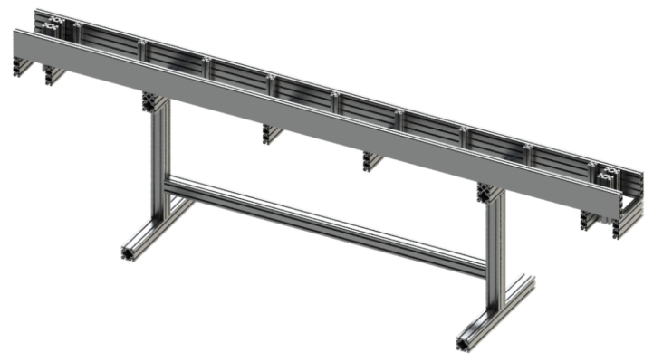 Machine frame Material feed