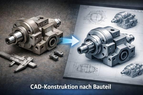 CAD-Konstruktion nach Bauteil