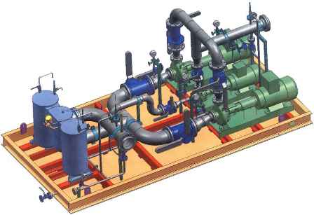 Pump and filter station