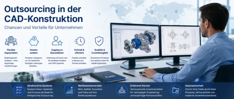 Outsourcing in der CAD Konstruktion