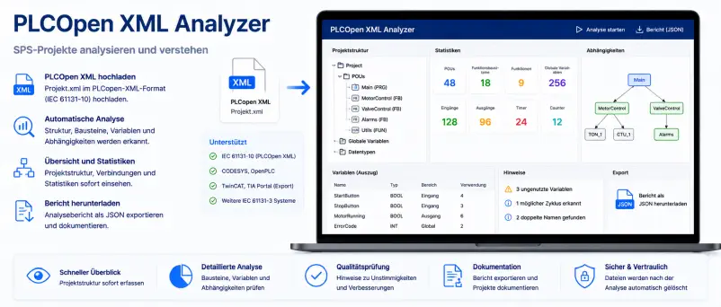 PLCOpen XML Analyzer