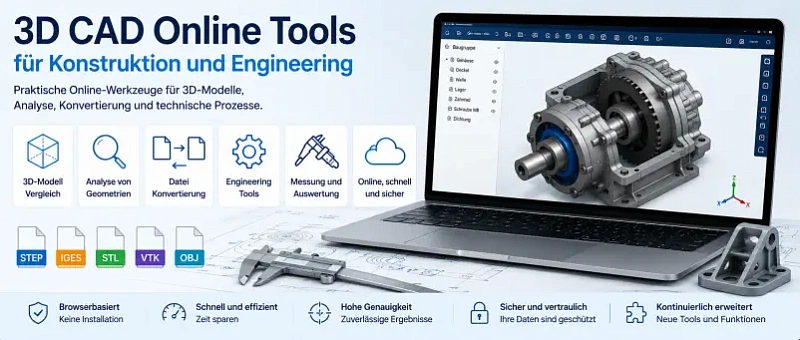 3D CAD Online Tools für Konstruktion und Engineering