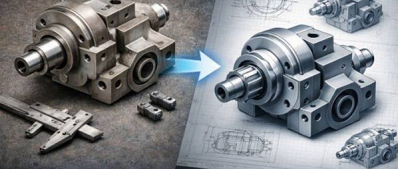 CAD-Konstruktion nach Bauteil