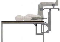 Diagnostic device for hip joint