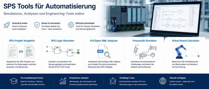 SPS Tools Online für Automatisierung