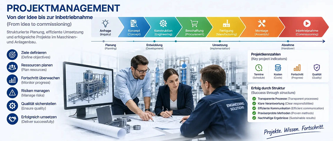 Projektmanagement im Maschinen- und Anlagenbau