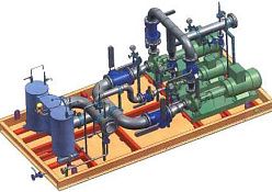 Pump and filter station