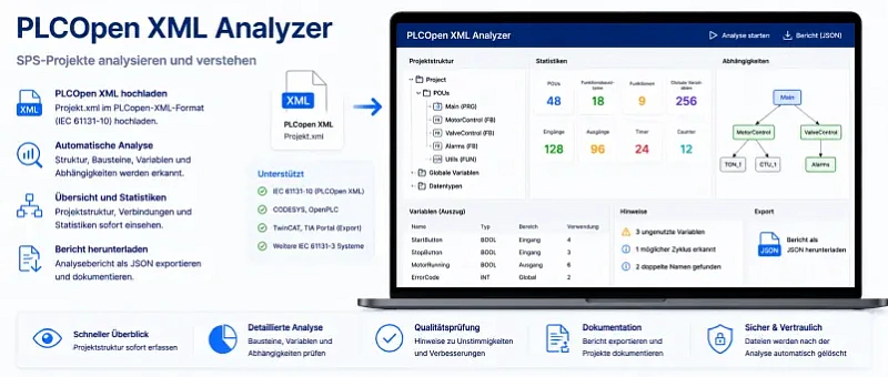 PLCOpen XML Analyze