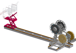 Renn-Rollstuhl-Ergometer