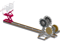 Racing wheelchair ergometer